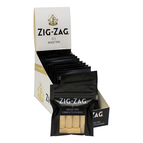 Zig Zag Wood Tips 5pck