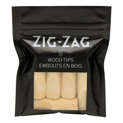 Zig Zag Wood Tips 5pck