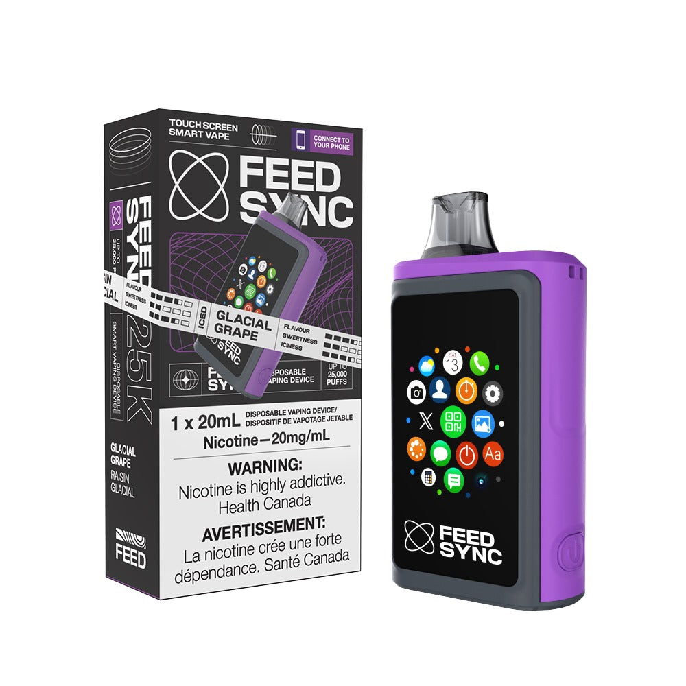 Feed Sync 30k Vape Feed Sync Disposable Vape |Glacial Grape-25K Puffs Feed  Sync Vape Store Australia