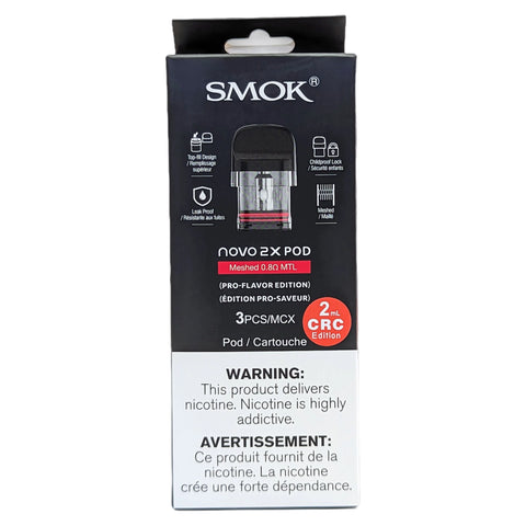Smok Novo 2X Replacement Pods MR. VAPOR Smok Novo 2X Replacement Pods MR. VAPOR