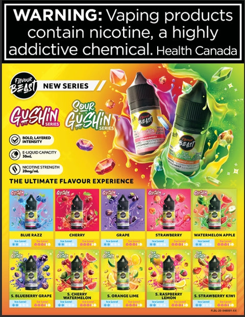 Flavour Beast Salt Nic Gushin