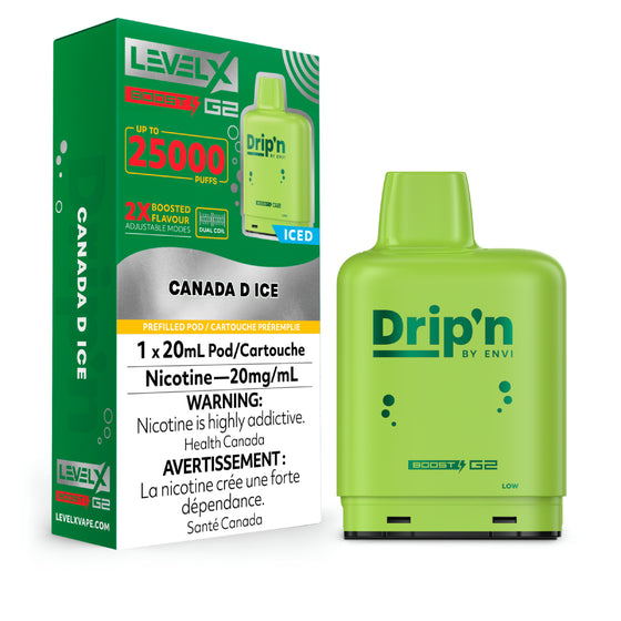 Level X 25K Pod - Drip'n Boost – MR. VAPOR Level X 25K Pod - Drip'n Boost – MR. VAPOR