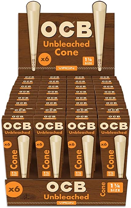 OCB Unbleached 1/14 Cones
