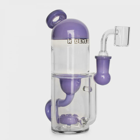 Red Eye Glass 7" Purple Slyme Alpha Concentrate Incycler